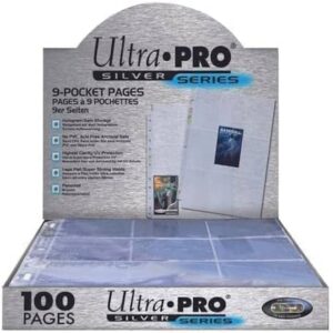 Ultra Pro 9-Pocket Silver Series Paginas para cartas tamaño Estándar