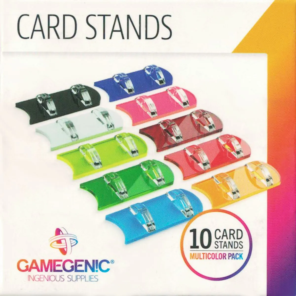 GAMEGENIC - Card Stands Set 10x Multicolor