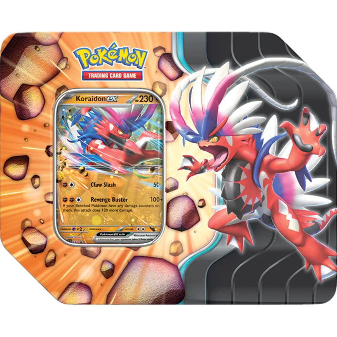 Pokémon TCG - Slashing Legends Tin - Koraidon ex (Ingles)