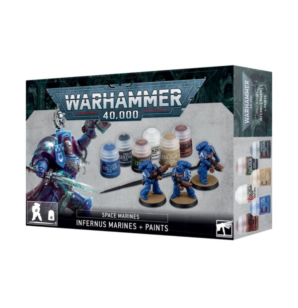 Warhammer 40K - Spaces Marines - Infernus Marines + Paints