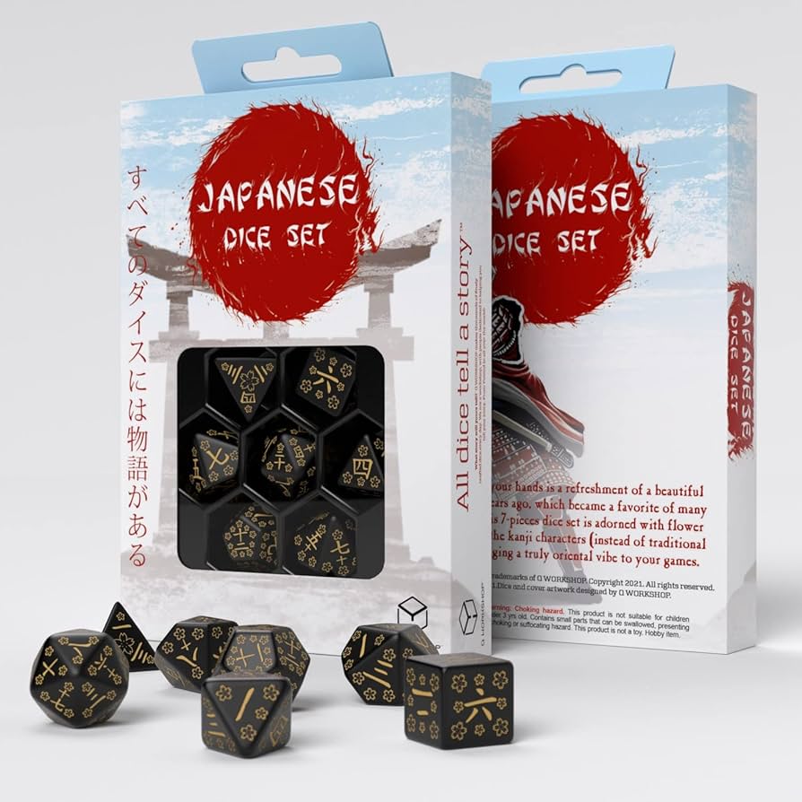 Japanese Dice Set – Deep Night Firefly
