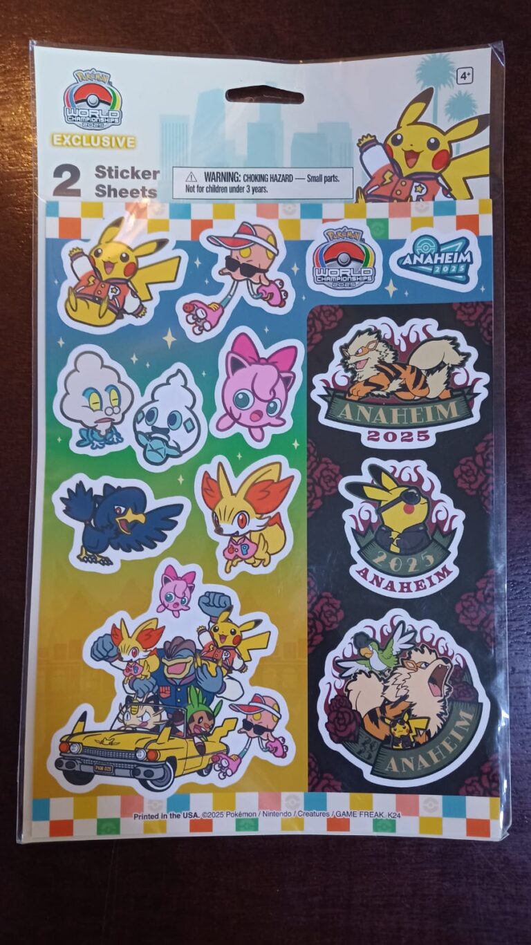 Pokemon - World Championship Anaheim 2025 - Sticker Sheets