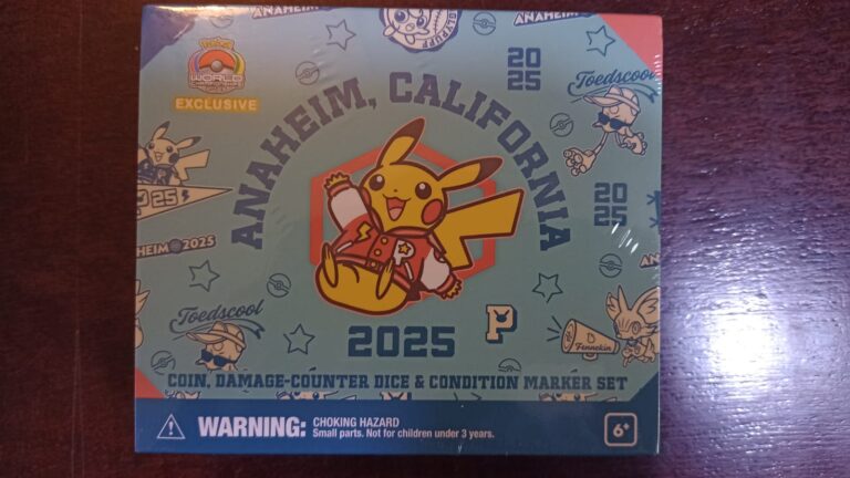 Pokemon - World Championship Anaheim 2025 - Coin, Damage Counter Dice & Condition Marker Set