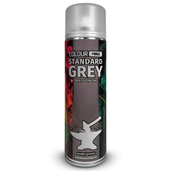 Colour Forge - Model Primer - Spray Standard Grey - Matte Finish