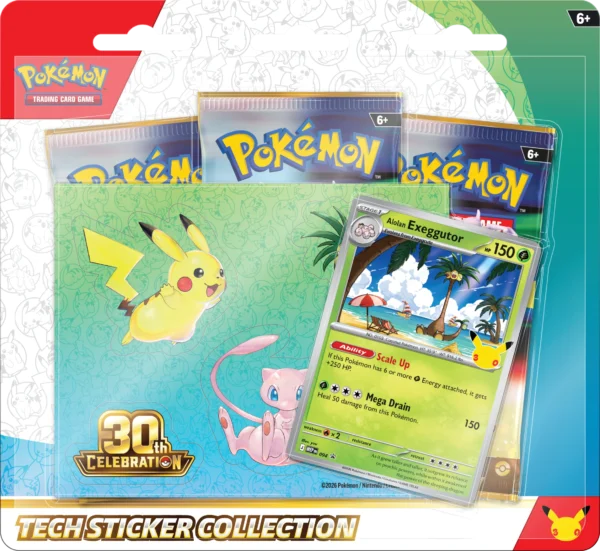 Preventa - Pokemon TCG - 30 Anniversary - Sticker Collection - Exeggutor (ESP)