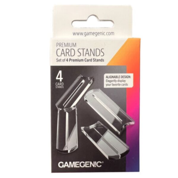 GAMEGENIC - Premium Card Stands Set 4x Acrylic