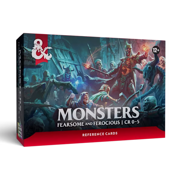 Dungeons & Dragons Reference Cards - Monsters: Fearsome and Ferocious